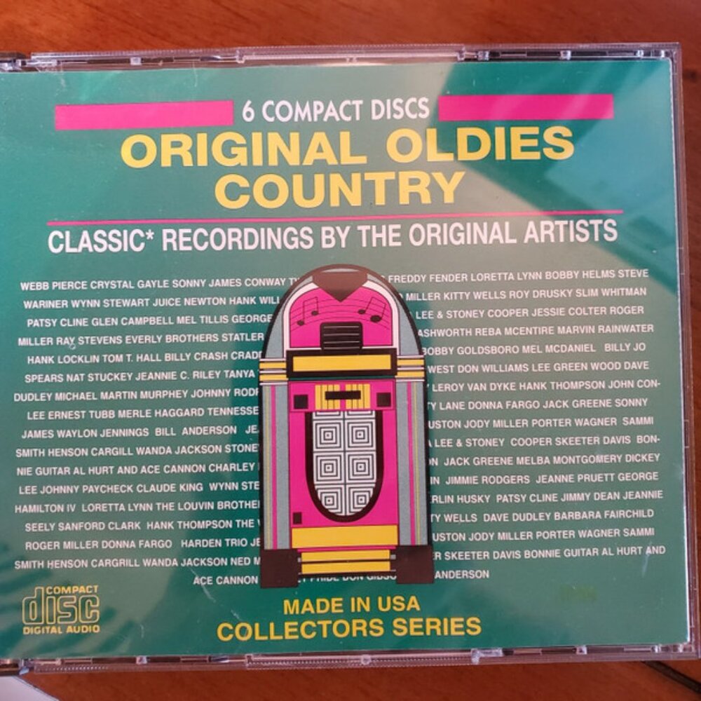 6 CD Original Oldies Country by the Original Artists  Too many songs to list